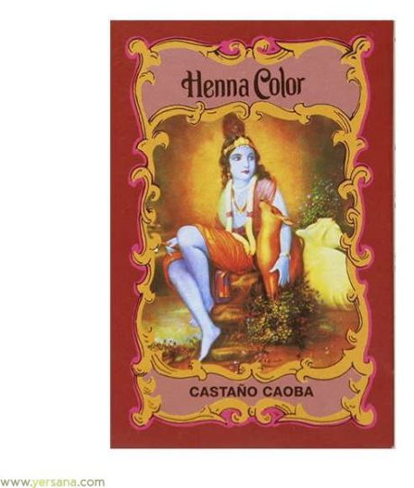 Ciemny Henna Mahoń Dye Powder 100 g