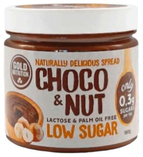 Choco &amp; Nut Spread o niskiej zawartości cukru 180 gr