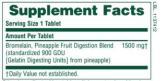 Suplement Ultra Bromelain 1500 mg - 60 tabletek