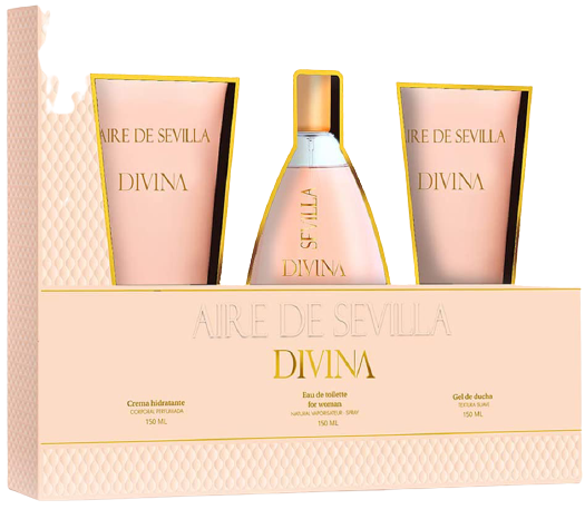 Divina Eau de Toilette Spray Set 150 ml + 3 sztuki