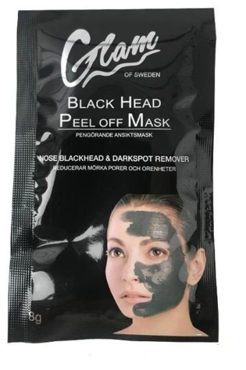 Mascarilla negra cabeza de peel off 3 x 8 gr