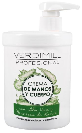 Crema hidratante profesional con aloe vera 1000 ml